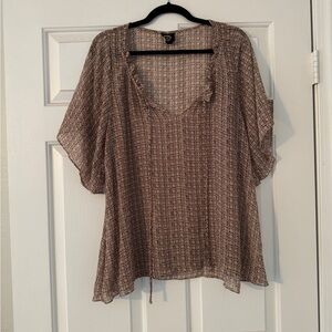 Planet Blue /Blue Life Sheer Tunic